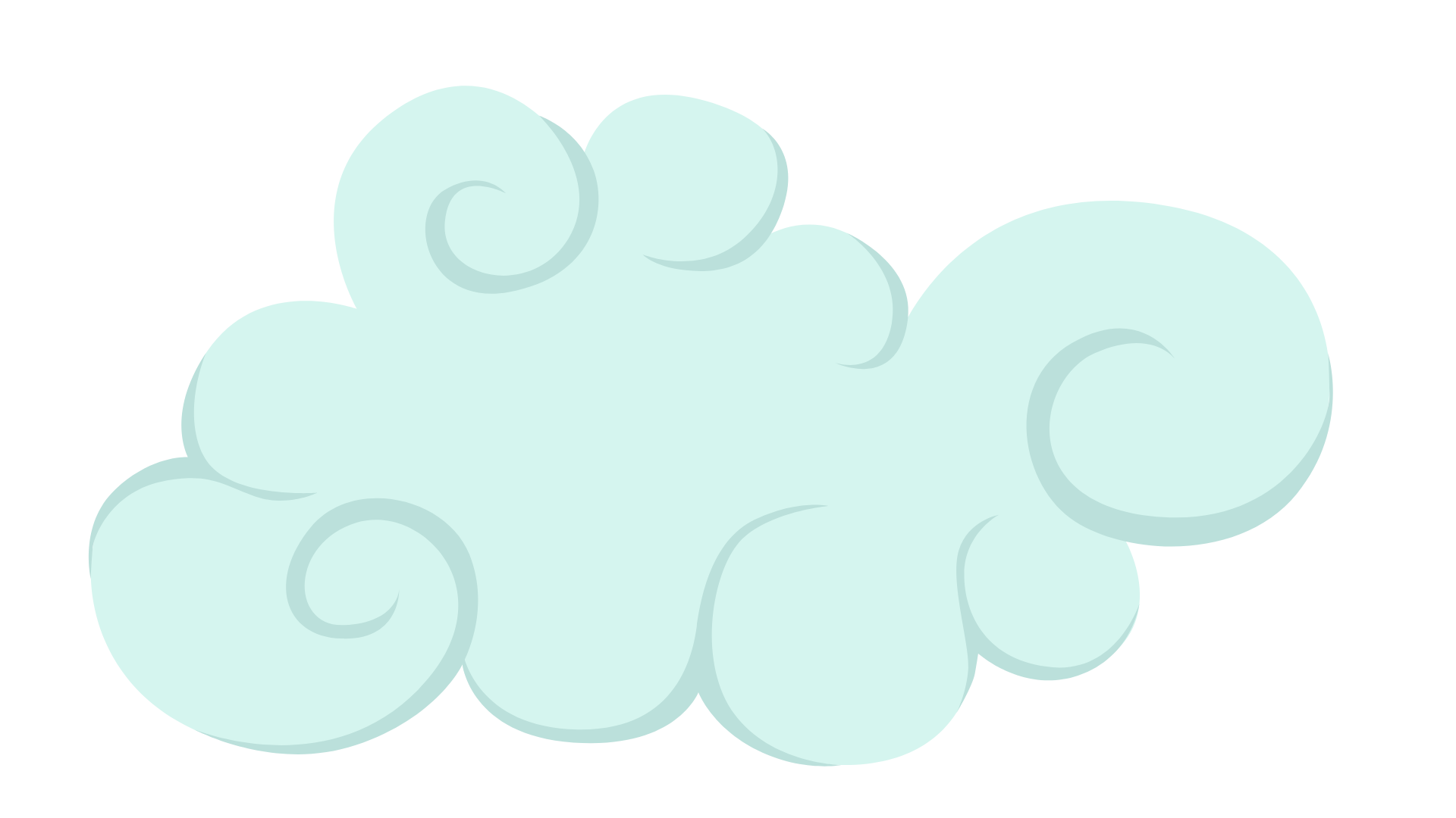 Koristepilvi oikealla